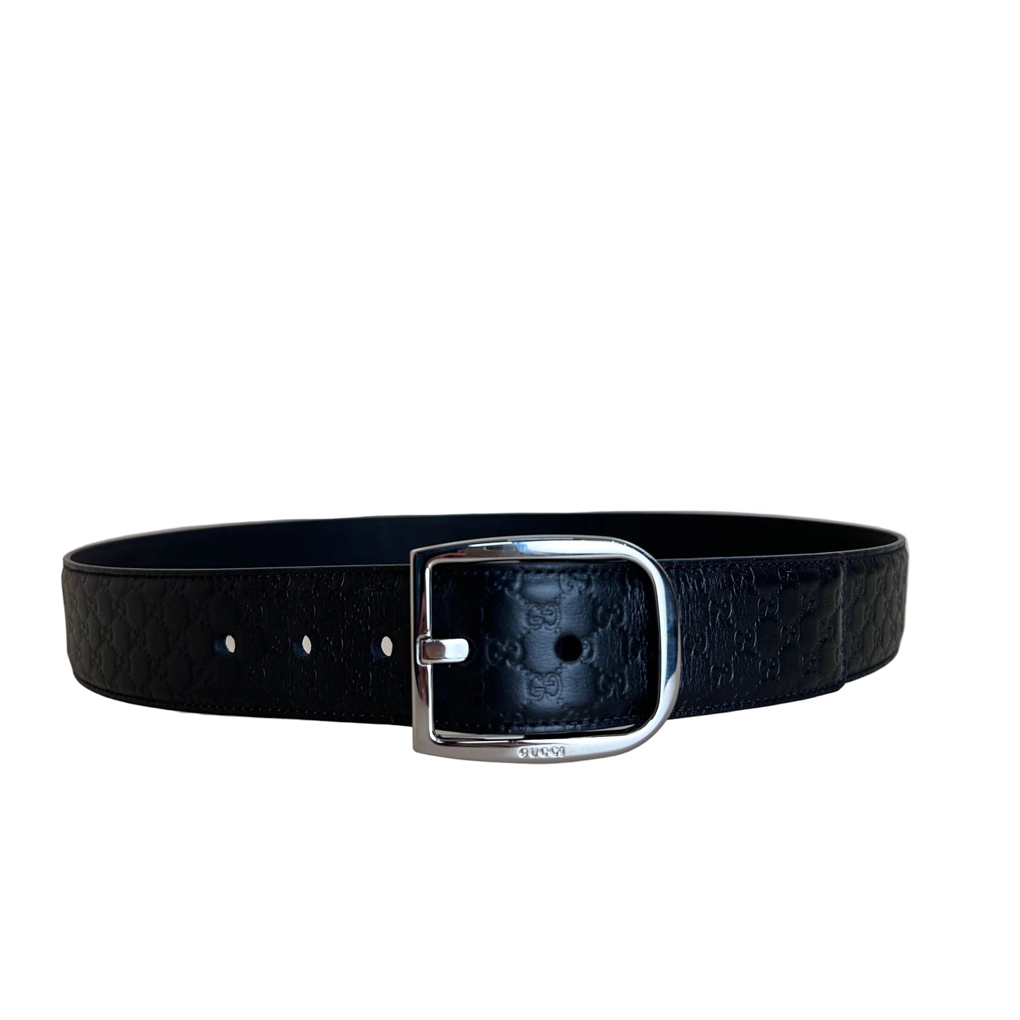 Micro Guccissima Mens Leather Belt 95cm-38