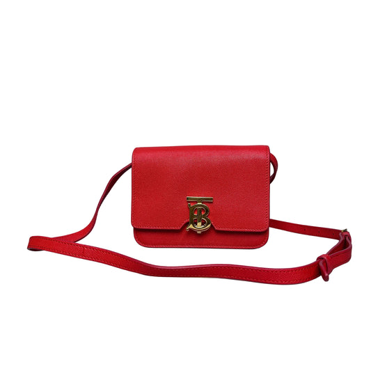 Burberry Grainy Small TB Bag in Red