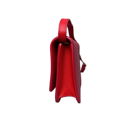 Burberry Grainy Small TB Bag in Red