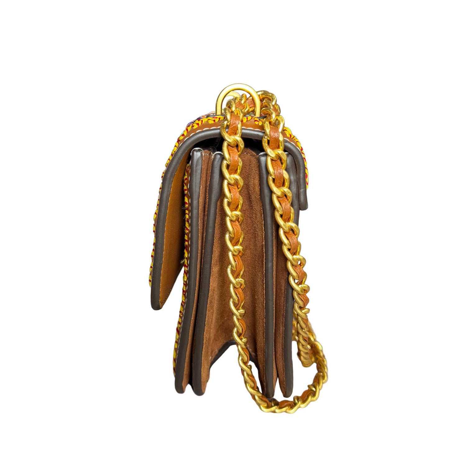 Britten crochet multicolor crossbody bag