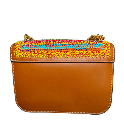 Britten crochet multicolor crossbody bag