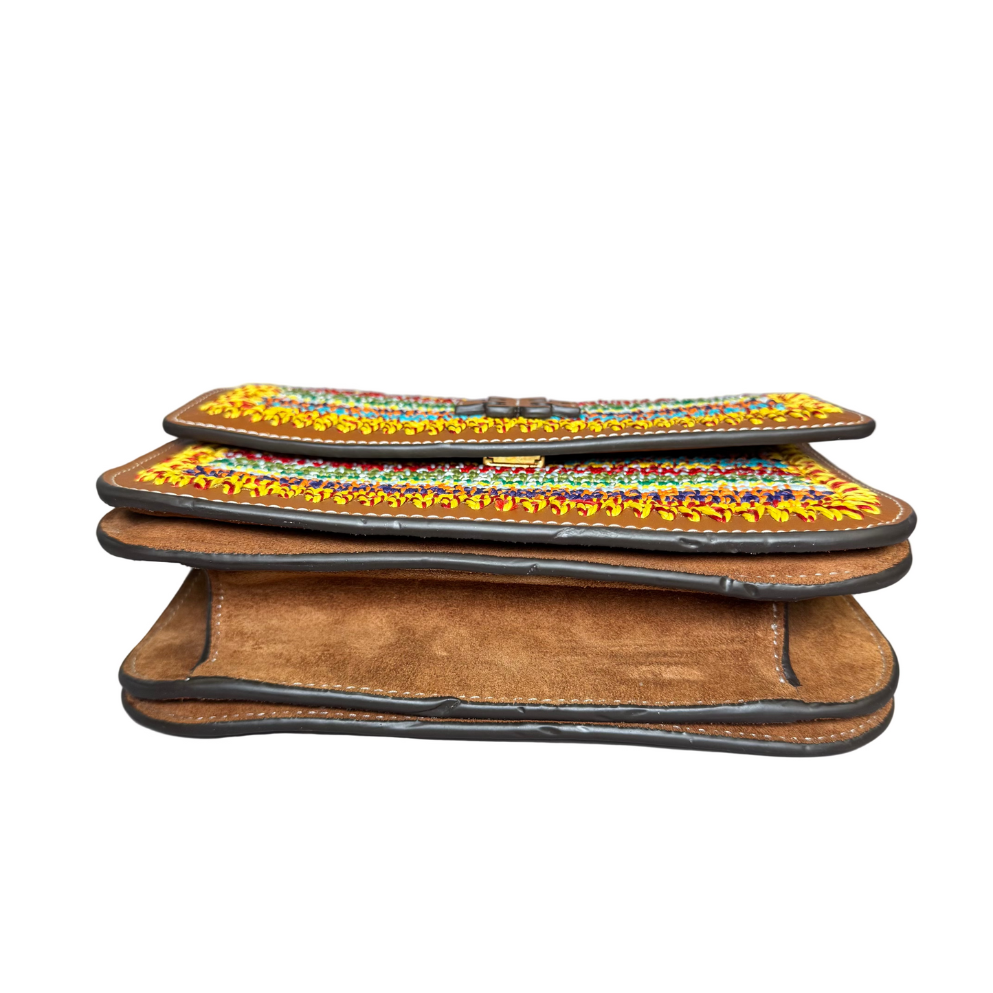 Britten crochet multicolor crossbody bag