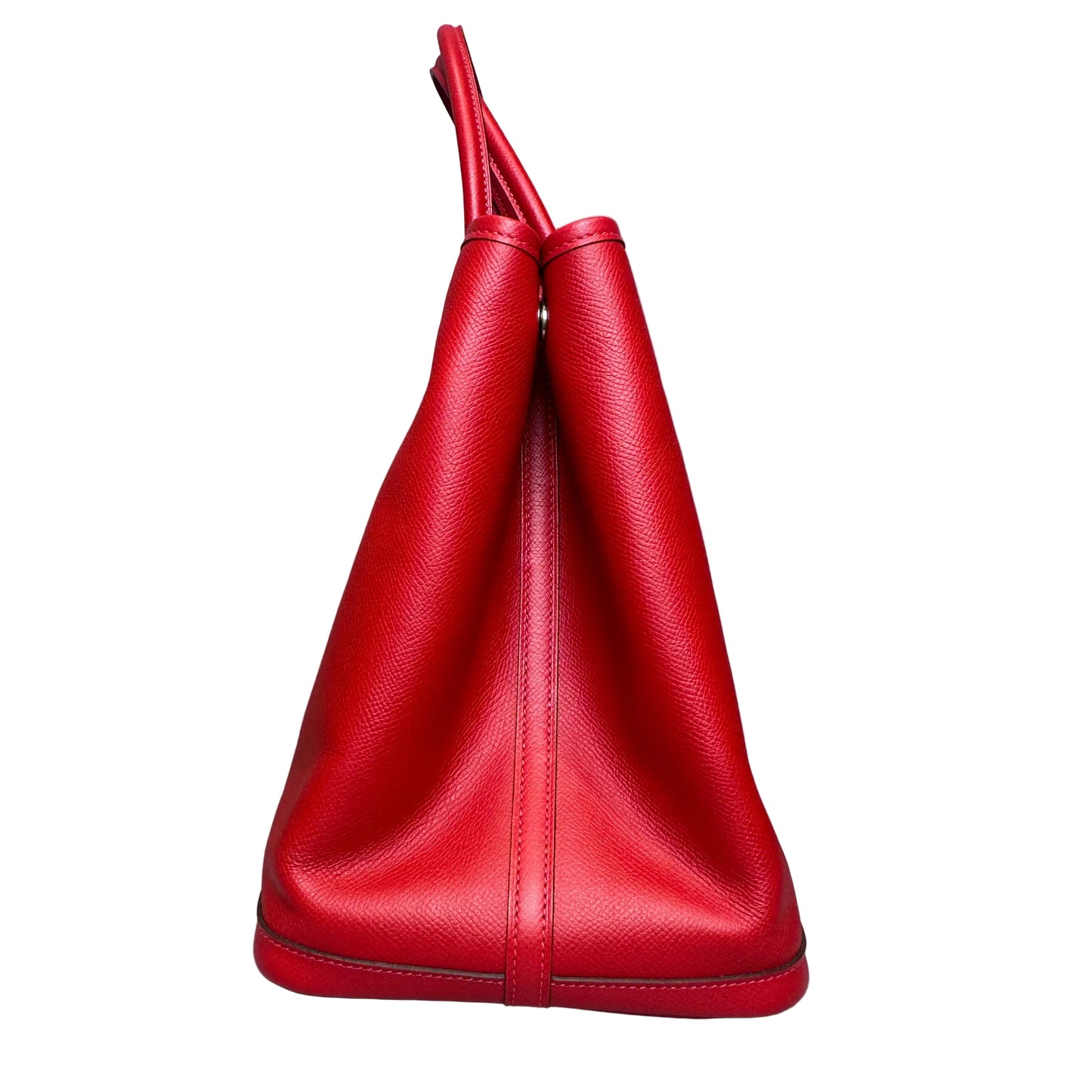 Hermés Garden Party 36 Tote Bag red leather
