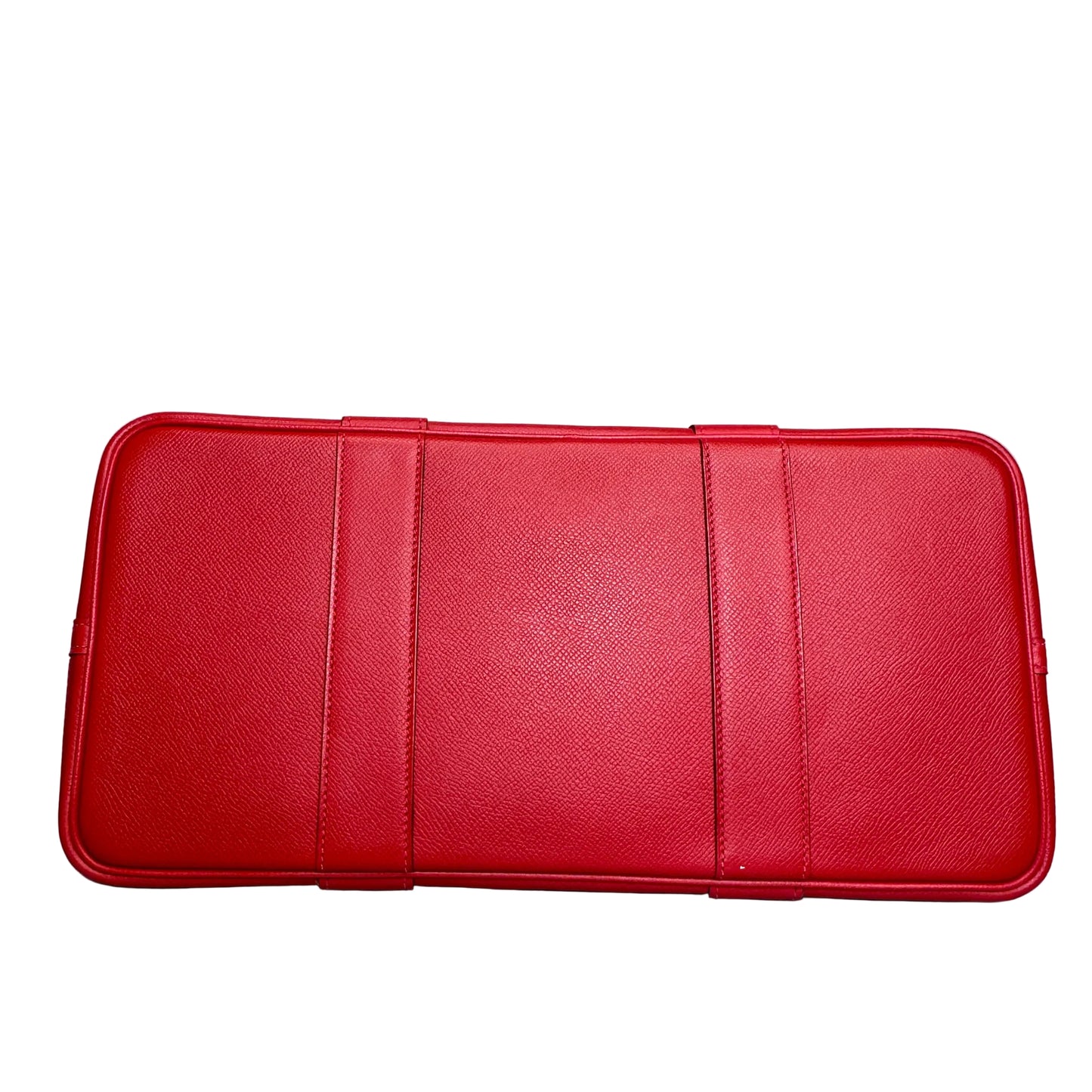Hermés Garden Party 36 Tote Bag red leather