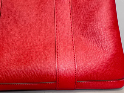 Hermés Garden Party 36 Tote Bag red leather
