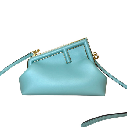 First bag Medium mint green clutch/shoulderbag
