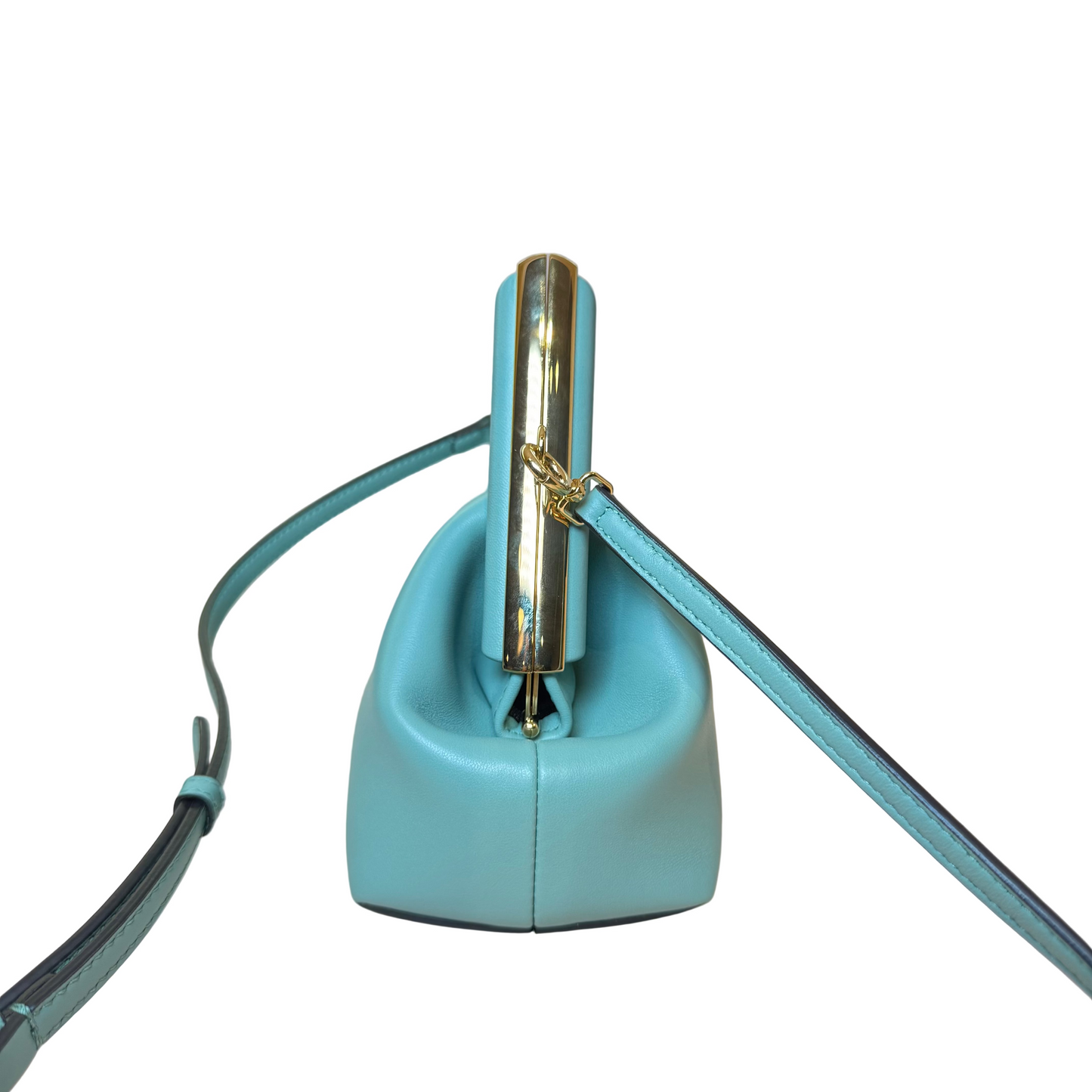 First bag Medium mint green clutch/shoulderbag