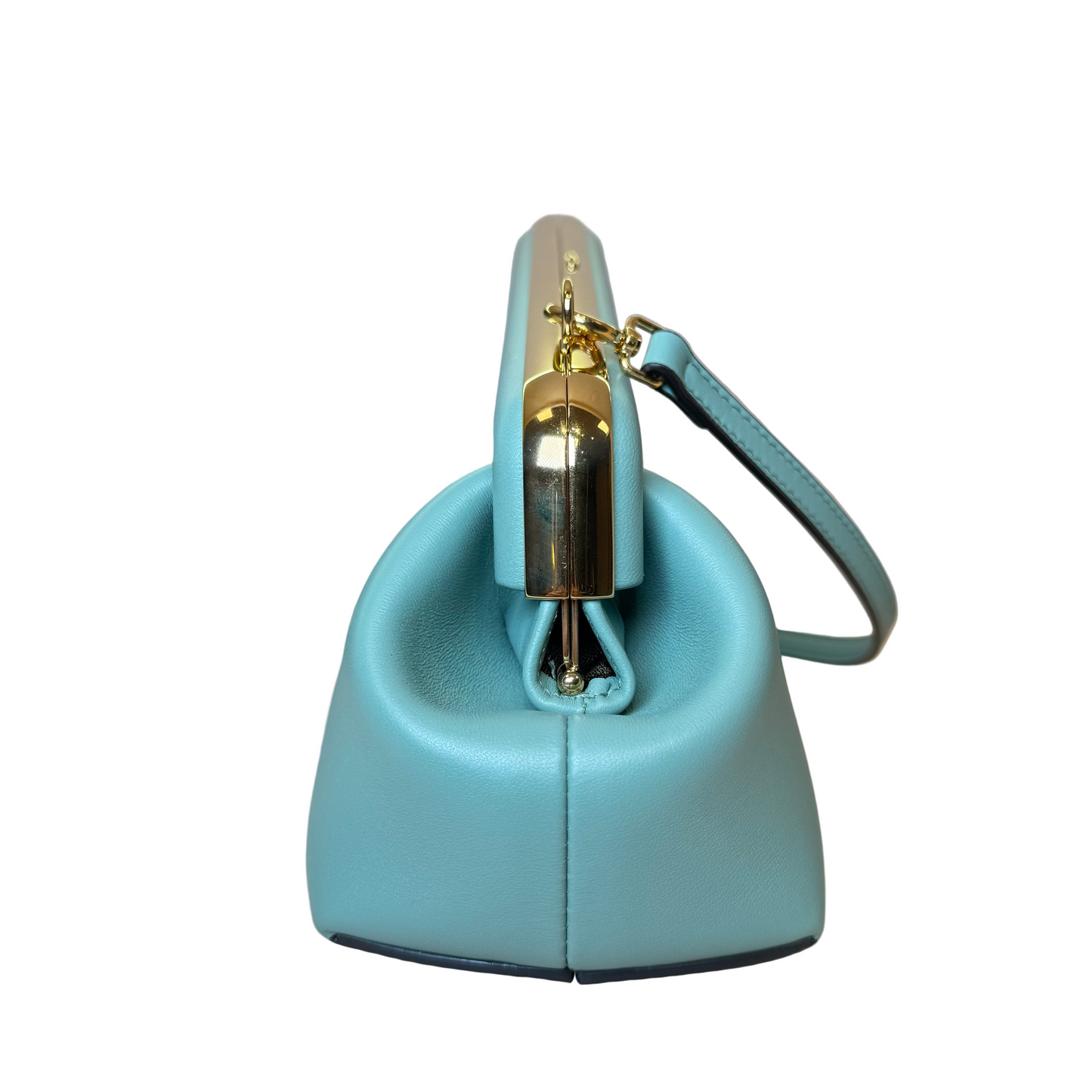 First bag Medium mint green clutch/shoulderbag