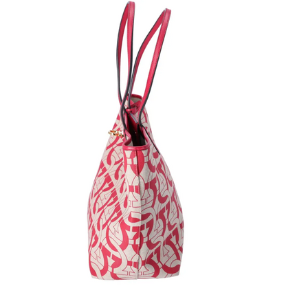 Gancini canvas Tote Pink