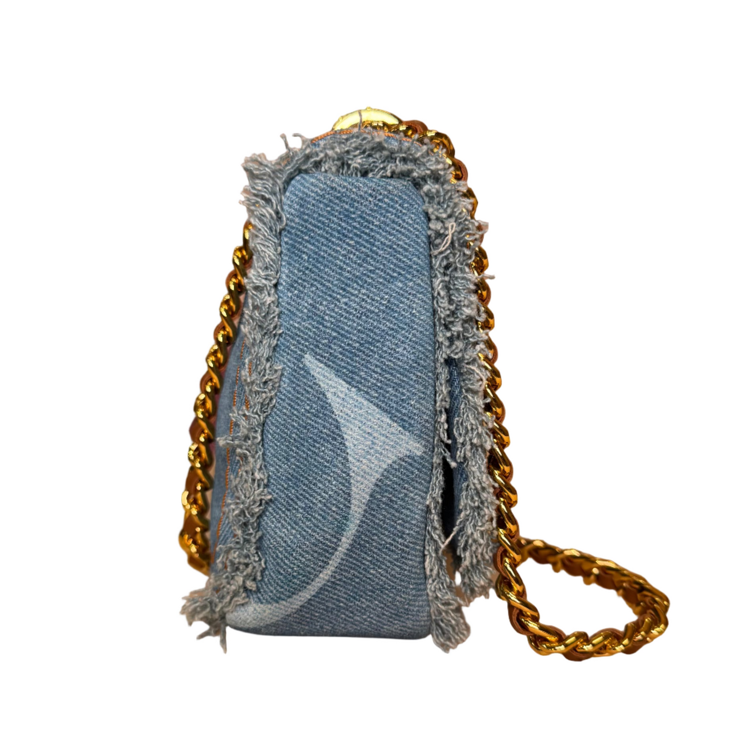 Bimba 9 small denim shoulder bag