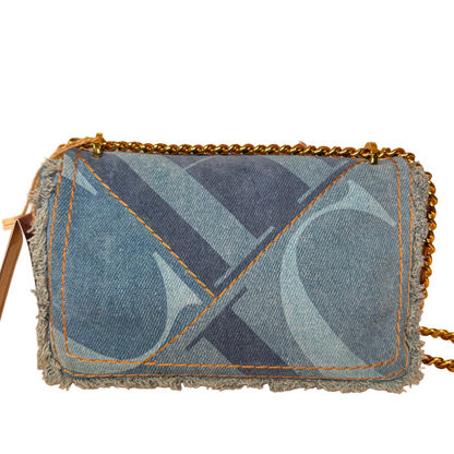 Bimba 9 small denim shoulder bag
