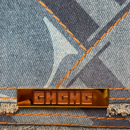 Bimba 9 small denim shoulder bag