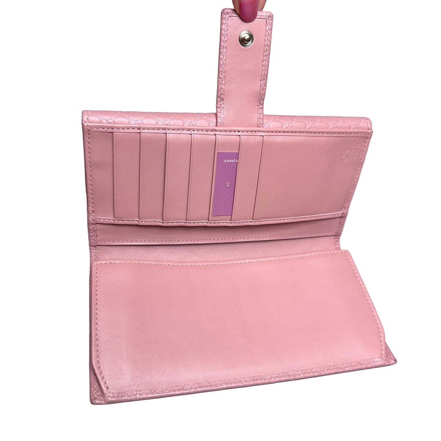 MicroGuccisima pink wallet