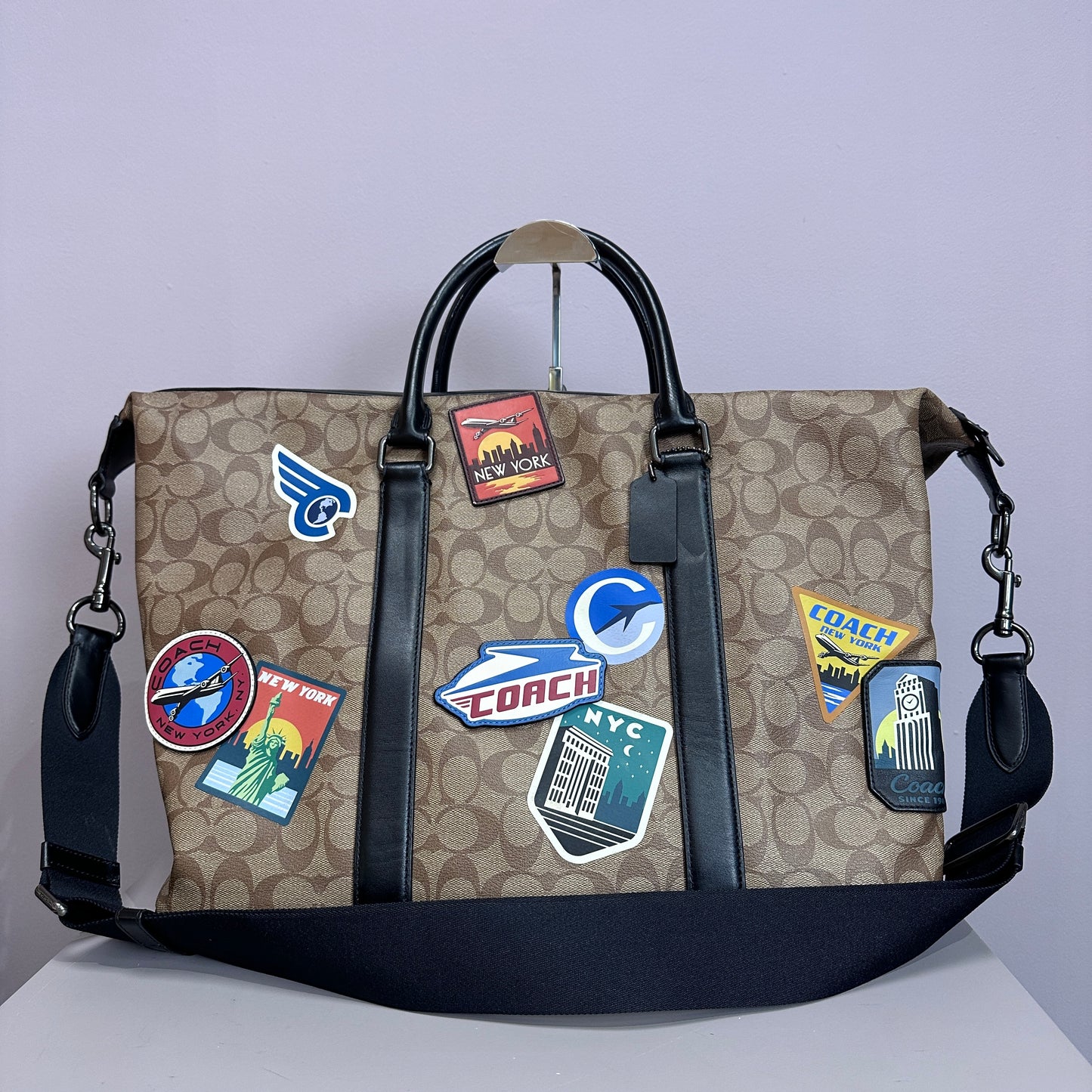 Coach Travel Signature Patches Bag