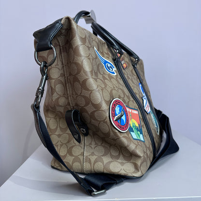 Coach Travel Signature Patches Bag