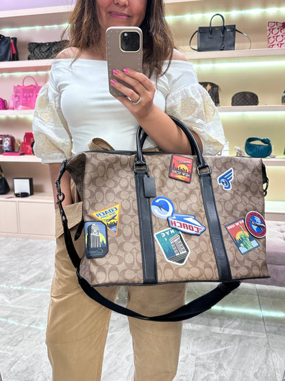 Coach Travel Signature Patches Bag