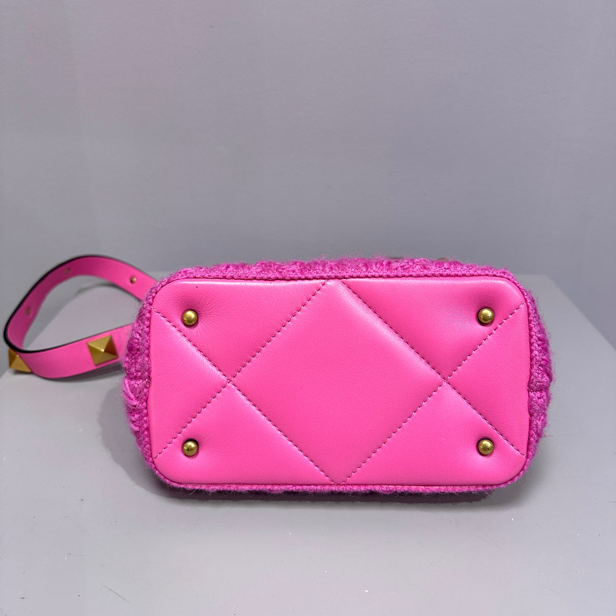 Roman Stud Handbag Pink