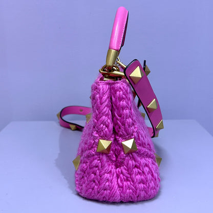 Roman Stud Handbag Pink