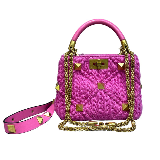Roman Stud Handbag Pink