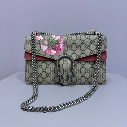 Gucci GG Supreme Blooms Dionysus Shoulder Bag