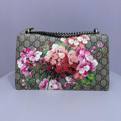 Gucci GG Supreme Blooms Dionysus Shoulder Bag