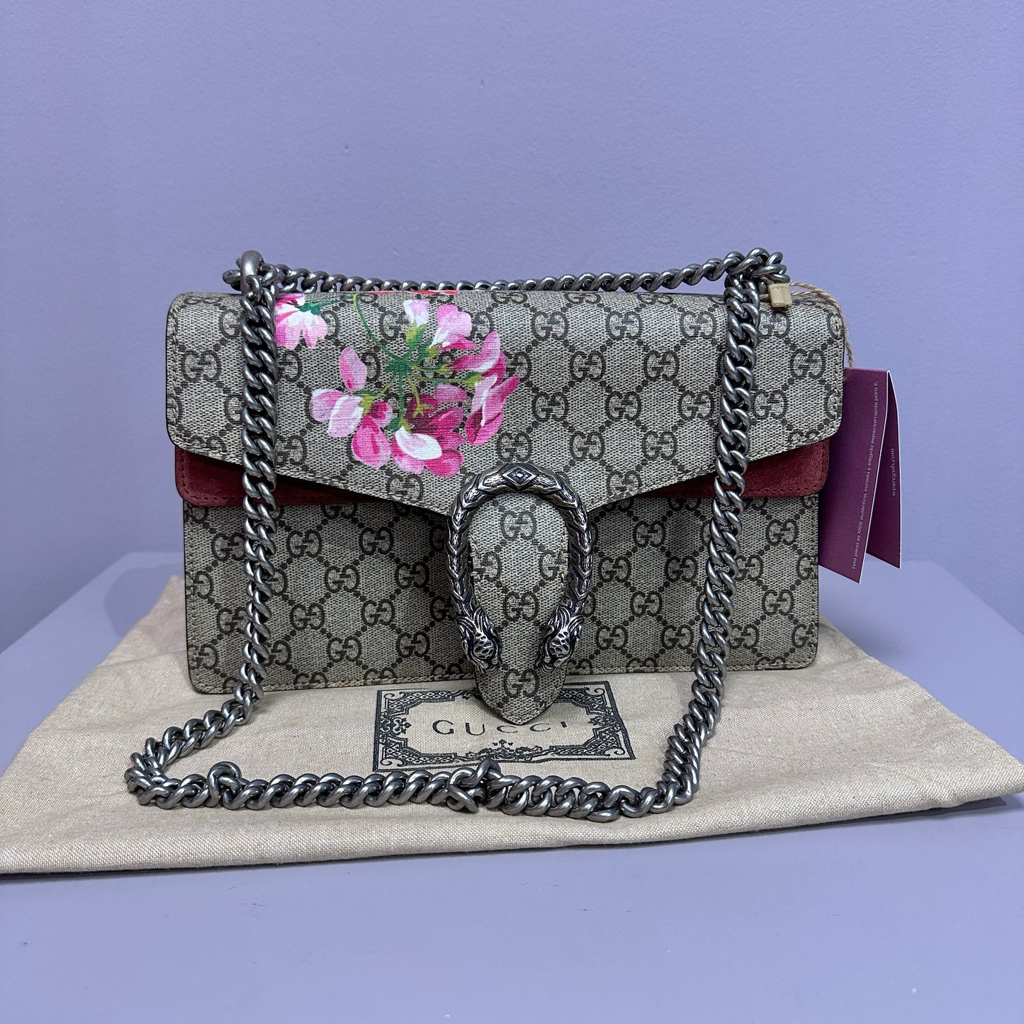 Gucci GG Supreme Blooms Dionysus Shoulder Bag