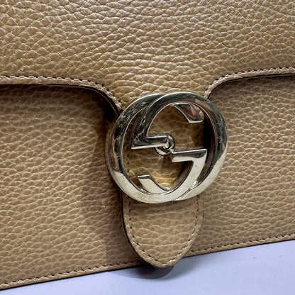 Gucci GG chain shoulder bag Beige