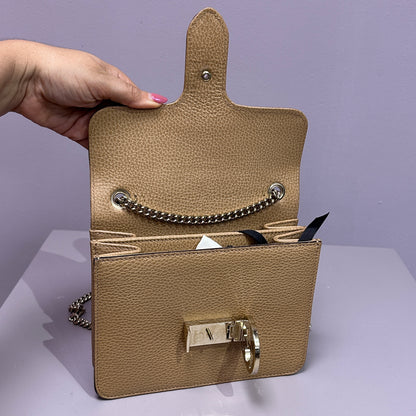 Gucci GG chain shoulder bag Beige