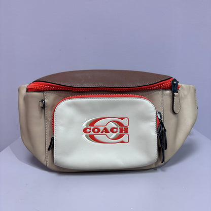 Belt bag crea y naranja