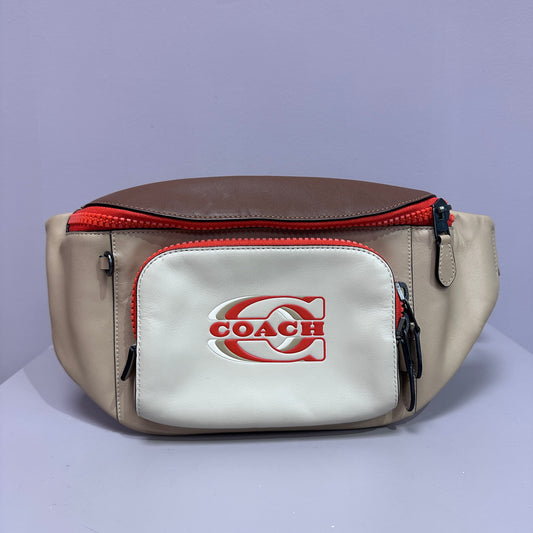 Belt bag crea y naranja