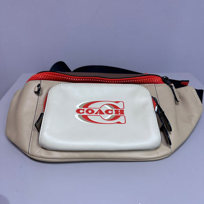 Belt bag crea y naranja