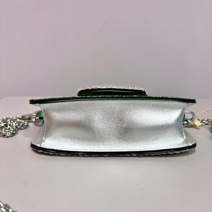 Embelished VLogo Mini Greeen/Silver