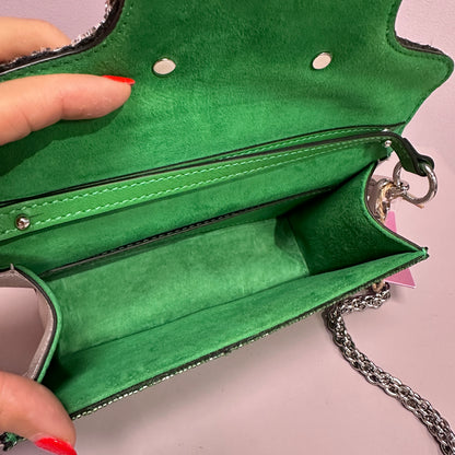 Embelished VLogo Mini Greeen/Silver