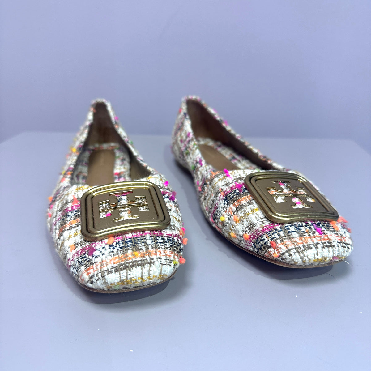 Tory Burch tweed flats talla 9.5