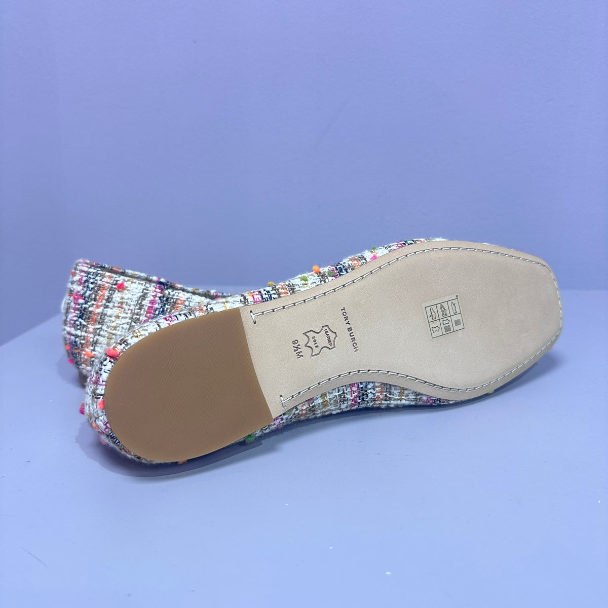 Tory Burch tweed flats talla 9.5