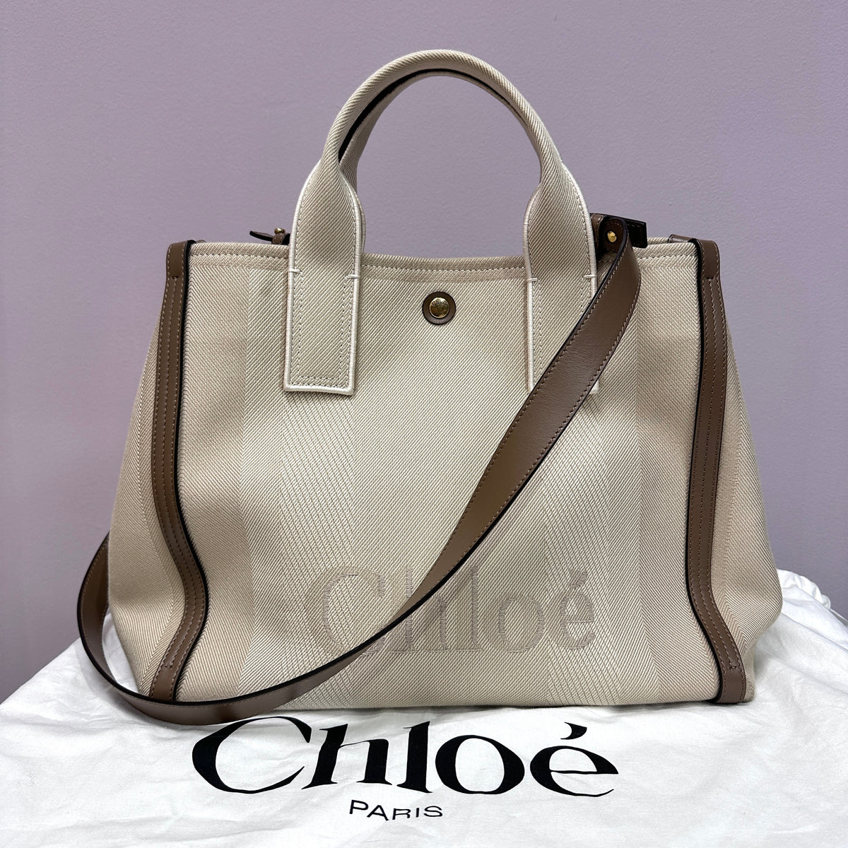 Chloé Carry Tote Canvas