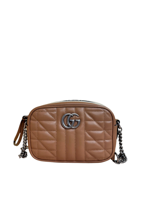 Marmont mini Crossbody bag nude