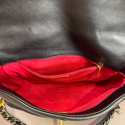 Bolso 19 Medium black lambskin