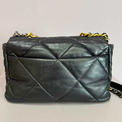 Bolso 19 Medium black lambskin