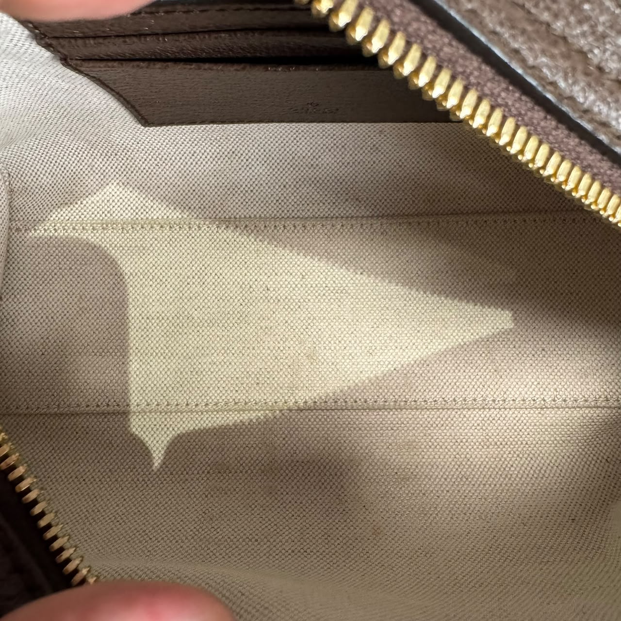 Ophidia small boston bag in beige and brown GG fabric