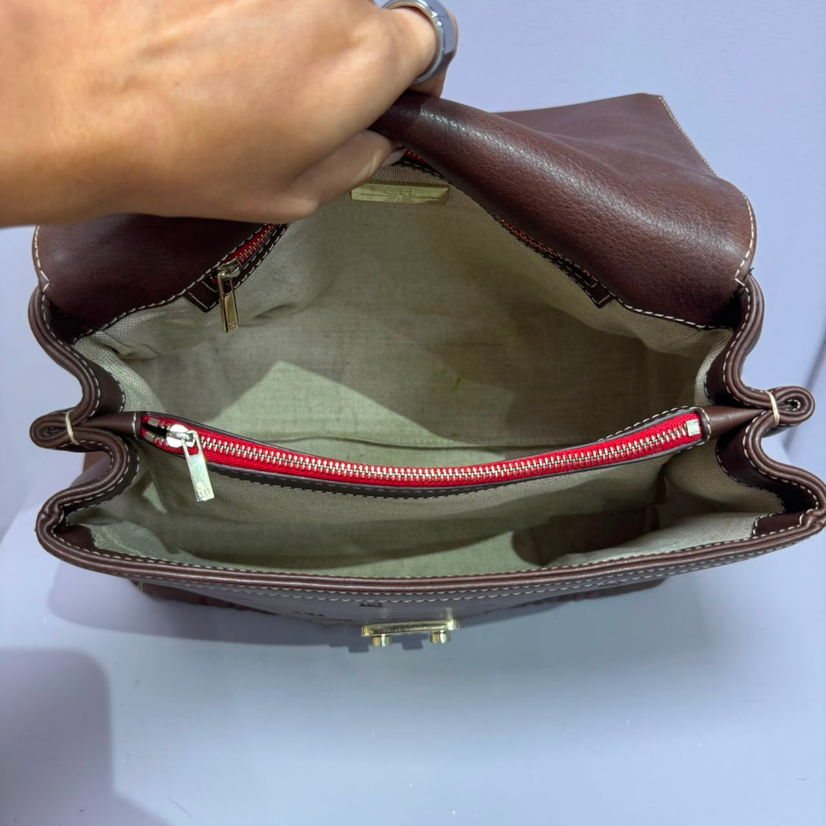 Barret Brown leather monogram